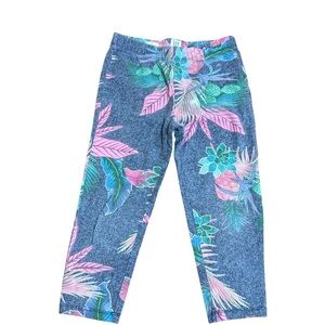 GAP|Kids Ankle Tropical Leggings - Pink, Green and Blue -Size 6-7 years